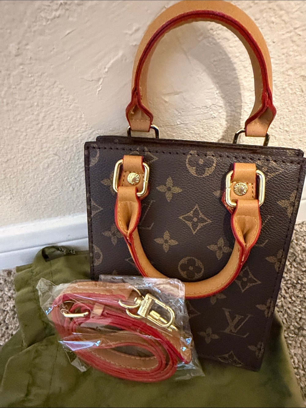 Mirror LV Mini Tote Bag
